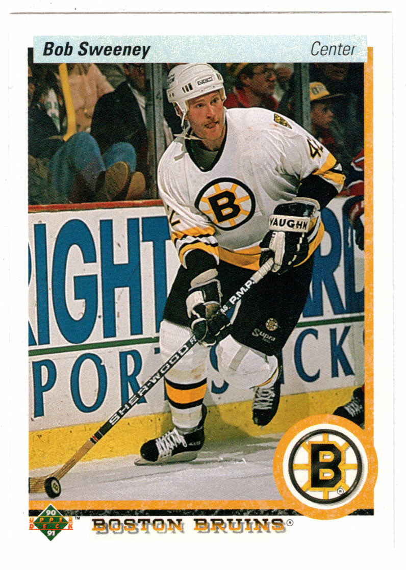 Bob Sweeney - Boston Bruins (NHL Hockey Card) 1990-91 Upper Deck # 198 Mint