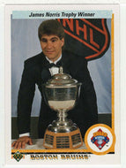 Ray Bourque - Boston Bruins - Norris Trophy (NHL Hockey Card) 1990-91 Upper Deck # 204 Mint