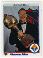 Mark Messier - Edmonton Oilers - Hart Trophy (NHL Hockey Card) 1990-91 Upper Deck # 206 Mint
