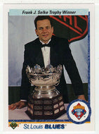Rick Meagher - St. Louis Blues - Frank Selke Trophy (NHL Hockey Card) 1990-91 Upper Deck # 208 Mint