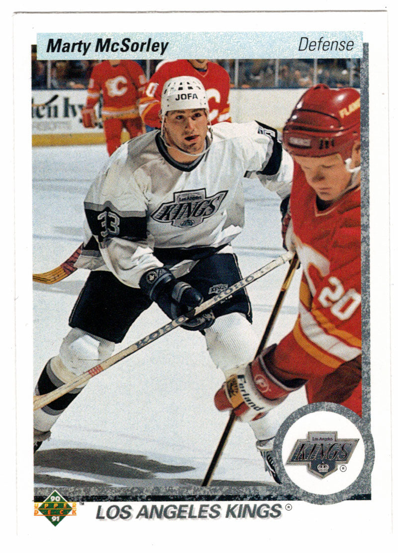 Marty McSorley - Los Angeles Kings (NHL Hockey Card) 1990-91 Upper Deck # 212 Mint