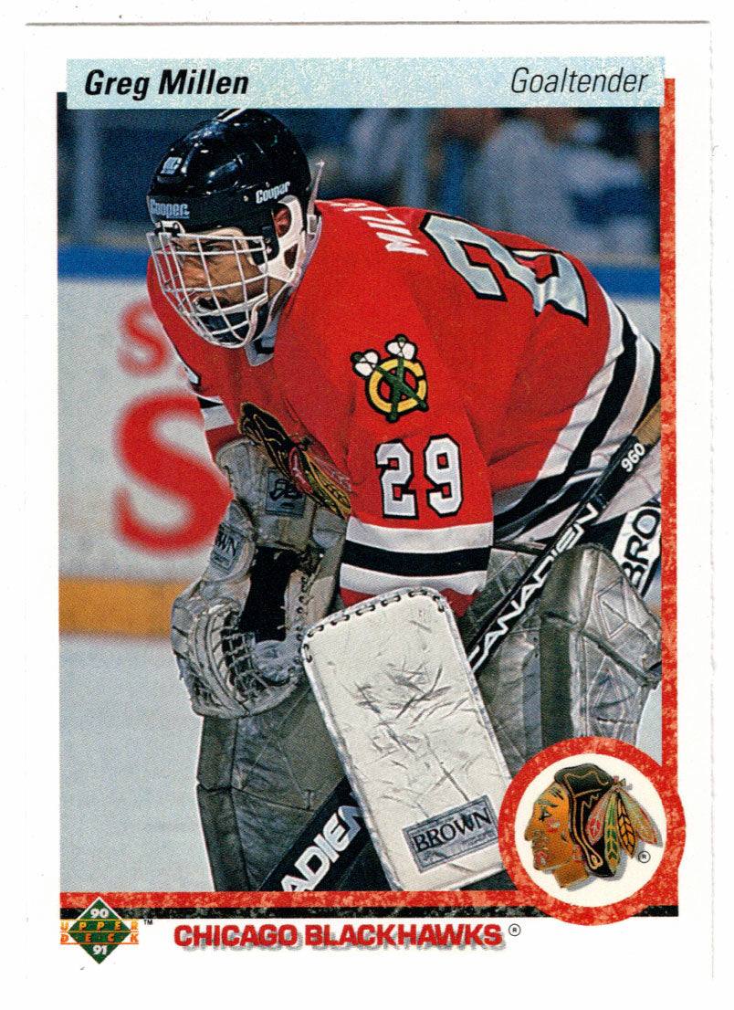Greg Millen - Chicago Blackhawks (NHL Hockey Card) 1990-91 Upper Deck # 213 Mint