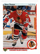 Steve Thomas - Chicago Blackhawks (NHL Hockey Card) 1990-91 Upper Deck # 221 Mint