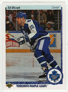 Ed Olczyk - Toronto Maple Leafs (NHL Hockey Card) 1990-91 Upper Deck # 222 Mint