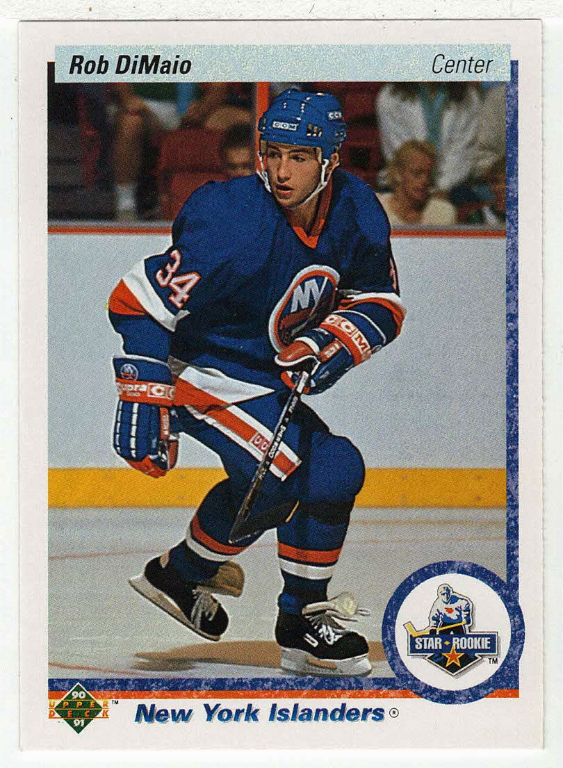 Rob DiMaio RC - New York Islanders (NHL Hockey Card) 1990-91 Upper Deck # 225 Mint