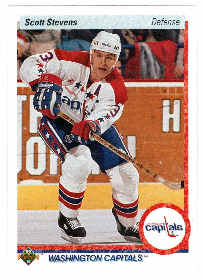 Scott Stevens - Washington Capitals (NHL Hockey Card) 1990-91 Upper Deck # 236 Mint