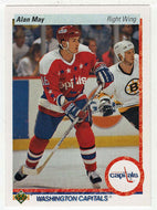 Alan May RC - Washington Capitals (NHL Hockey Card) 1990-91 Upper Deck # 240 Mint