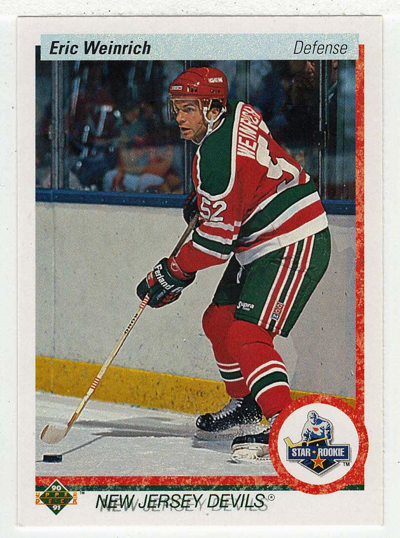 Eric Weinrich RC - New Jersey Devils (NHL Hockey Card) 1990-91 Upper Deck # 245 Mint