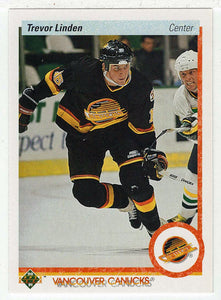 Trevor Linden - Vancouver Canucks (NHL Hockey Card) 1990-91 Upper Deck # 256 Mint