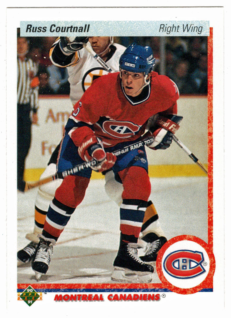 Russ Courtnall - Montreal Canadiens (NHL Hockey Card) 1990-91 Upper Deck # 259 Mint