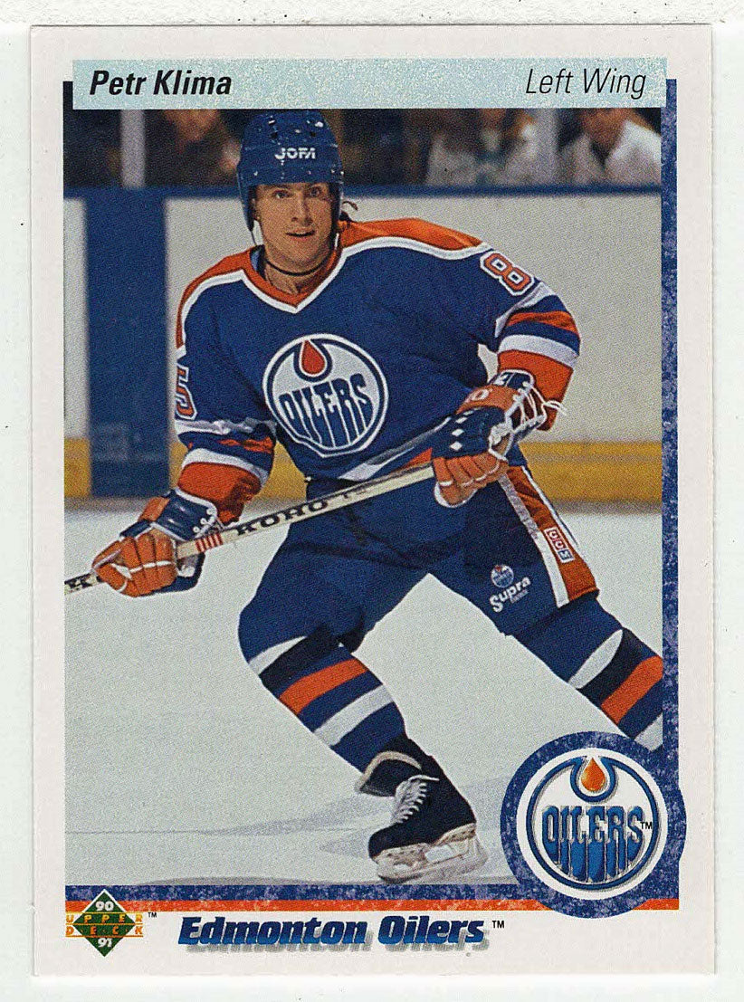 Petr Klima - Edmonton Oilers (NHL Hockey Card) 1990-91 Upper Deck # 282 Mint