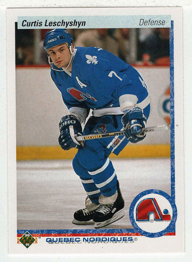 Curtis Leschyshyn RC - Quebec Nordiques (NHL Hockey Card) 1990-91 Upper Deck # 295 Mint