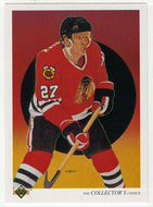 Jeremy Roenick - Chicago Blackhawks - Team Checklist (NHL Hockey Card) 1990-91 Upper Deck # 316 Mint