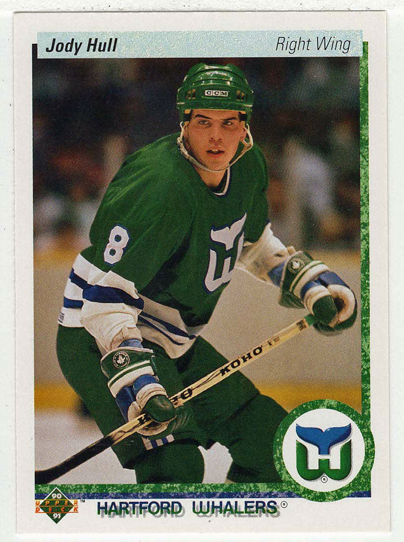 Jody Hull RC - Hartford Whalers (NHL Hockey Card) 1990-91 Upper Deck # 322 Mint