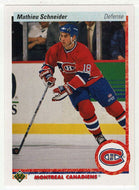 Mathieu Schneider RC - Montreal Canadiens (NHL Hockey Card) 1990-91 Upper Deck # 334 Mint