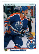 Charlie Huddy - Edmonton Oilers (NHL Hockey Card) 1990-91 Upper Deck # 341 Mint