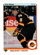 Greg Adams - Vancouver Canucks (NHL Hockey Card) 1990-91 Upper Deck # 342 Mint