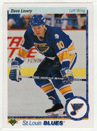 Dave Lowry RC - St. Louis Blues (NHL Hockey Card) 1990-91 Upper Deck # 349 Mint
