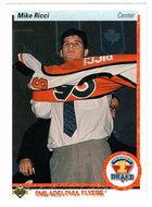 Mike Ricci RC - Philadelphia Flyers (NHL Hockey Card) 1990-91 Upper Deck # 355 Mint