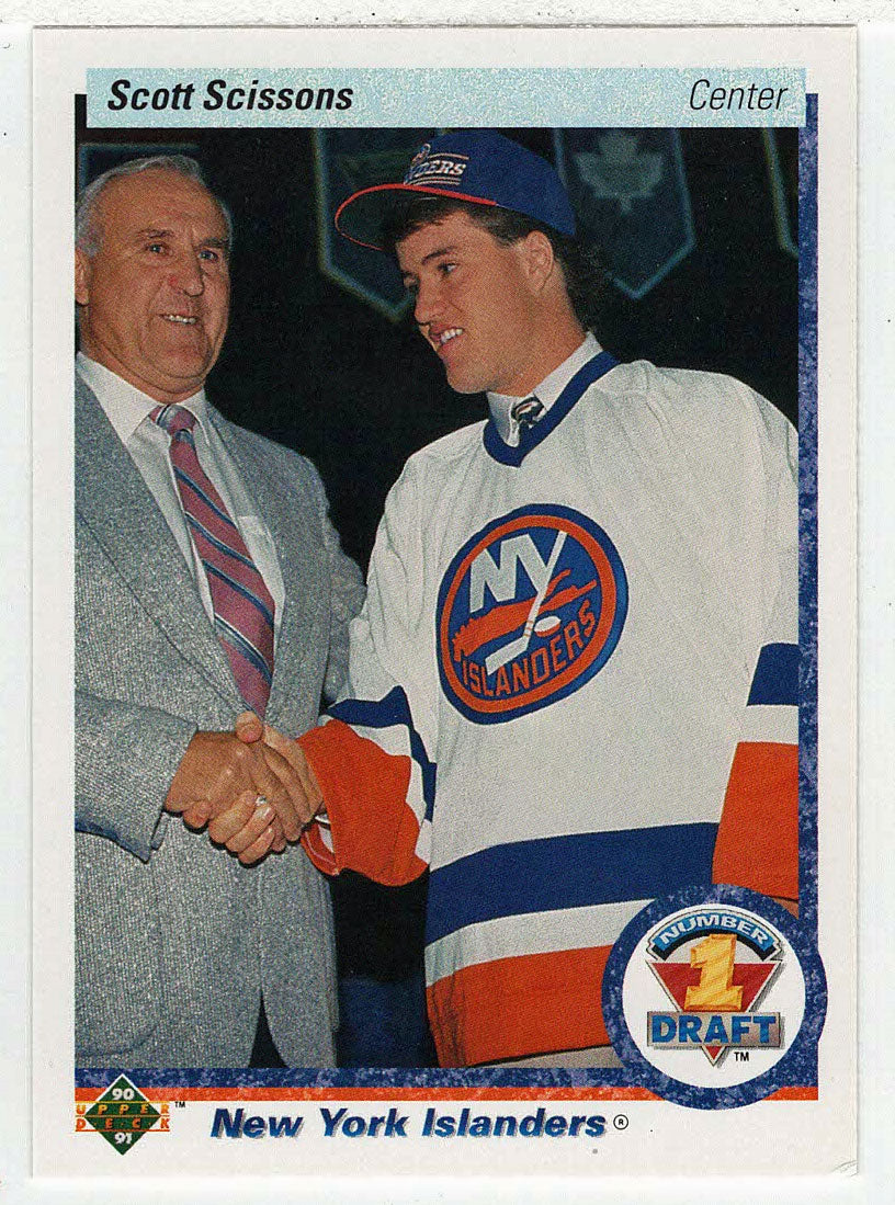 Scott Scissons RC - New York Islanders (NHL Hockey Card) 1990-91 Upper Deck # 357 Mint