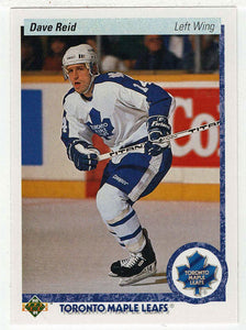 Dave Reid RC - Toronto Maple Leafs (NHL Hockey Card) 1990-91 Upper Deck # 364 Mint