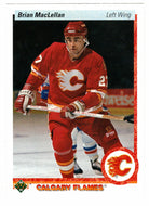 Brian MacLellan - Calgary Flames (NHL Hockey Card) 1990-91 Upper Deck # 372 Mint