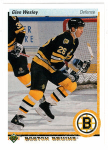 Glen Wesley - Boston Bruins (NHL Hockey Card) 1990-91 Upper Deck # 377 Mint