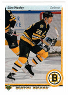 Glen Wesley - Boston Bruins (NHL Hockey Card) 1990-91 Upper Deck # 377 Mint
