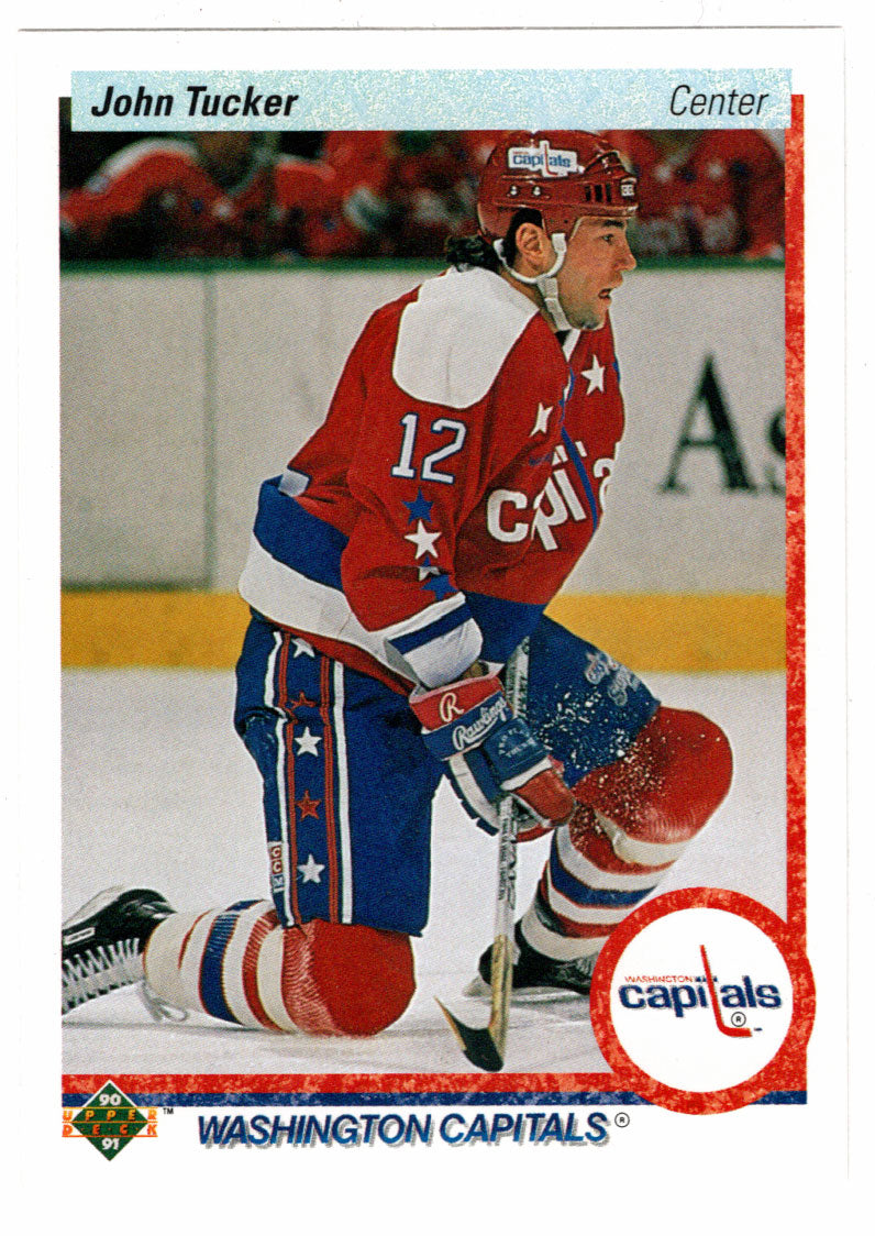 John Tucker - Washington Capitals (NHL Hockey Card) 1990-91 Upper Deck # 387 Mint