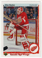 Glen Hanlon - Detroit Red Wings (NHL Hockey Card) 1990-91 Upper Deck # 395 Mint