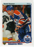 Anatoli Semenov RC - Edmonton Oilers (NHL Hockey Card) 1990-91 Upper Deck # 405 Mint