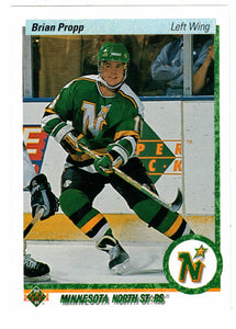 Brian Propp - Minnesota North Stars (NHL Hockey Card) 1990-91 Upper Deck # 409 Mint