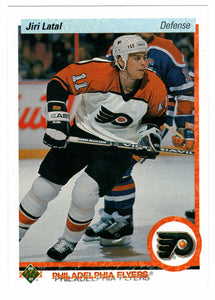 Jiri Latal RC - Philadelphia Flyers (NHL Hockey Card) 1990-91 Upper Deck # 410 Mint