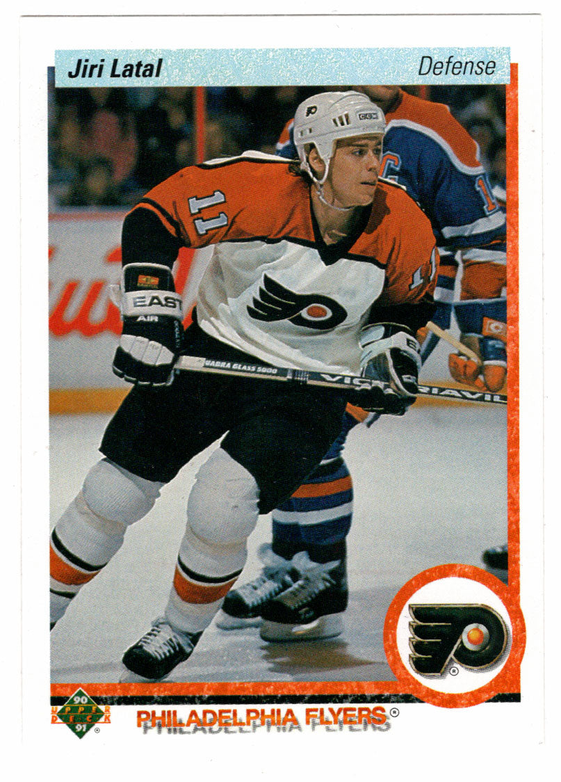 Jiri Latal RC - Philadelphia Flyers (NHL Hockey Card) 1990-91 Upper Deck # 410 Mint