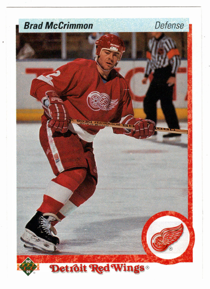 Brad McCrimmon - Detroit Red Wings (NHL Hockey Card) 1990-91 Upper Deck # 430 Mint