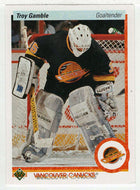 Troy Gamble RC - Vancouver Canucks (NHL Hockey Card) 1990-91 Upper Deck # 434 Mint