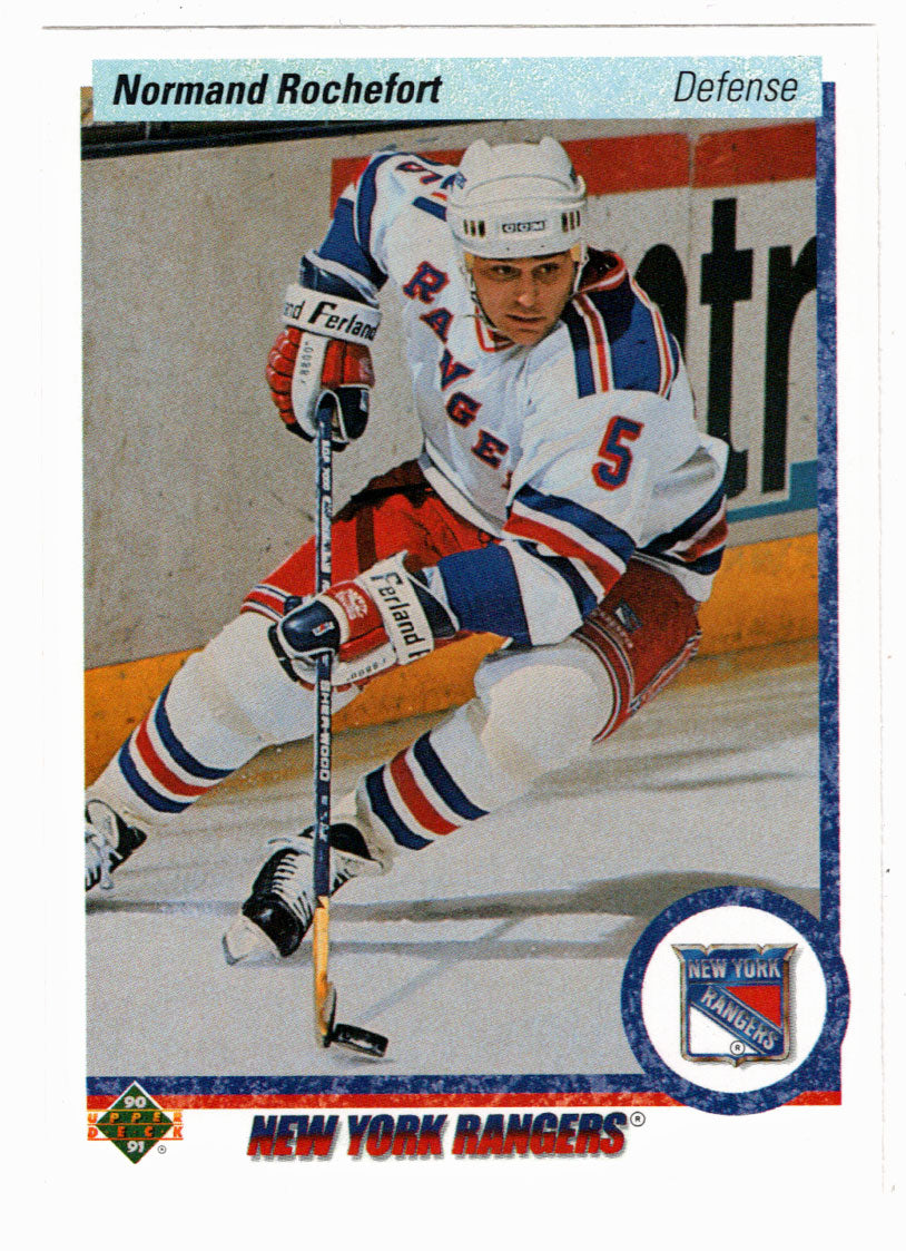 Normand Rochefort - New York Rangers (NHL Hockey Card) 1990-91 Upper Deck # 437 Mint