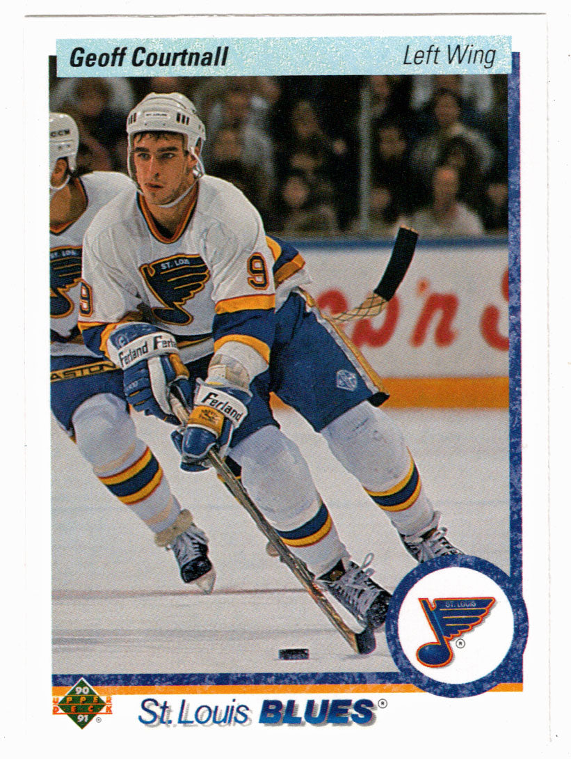 Geoff Courtnall - St. Louis Blues (NHL Hockey Card) 1990-91 Upper Deck # 438 Mint