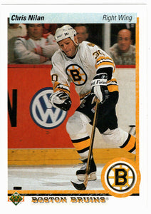 Chris Nilan - Boston Bruins (NHL Hockey Card) 1990-91 Upper Deck # 442 Mint