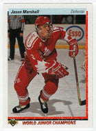 Jason Marshall RC - Team Canada - World Junior Champions (NHL Hockey Card) 1990-91 Upper Deck # 453 Mint