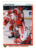 Pierre Sevigny RC - Team Canada - World Junior Champions (NHL Hockey Card) 1990-91 Upper Deck # 456 Mint