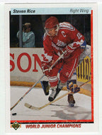 Steven Rice RC - Team Canada - World Junior Champions (NHL Hockey Card) 1990-91 Upper Deck # 462 Mint