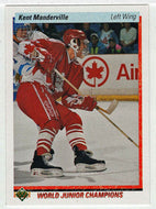 Kent Manderville RC - Team Canada - World Junior Champions (NHL Hockey Card) 1990-91 Upper Deck # 465 Mint