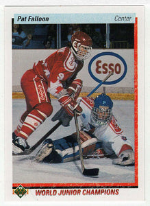 Pat Falloon RC - Team Canada - World Junior Champions (NHL Hockey Card) 1990-91 Upper Deck # 469 Mint