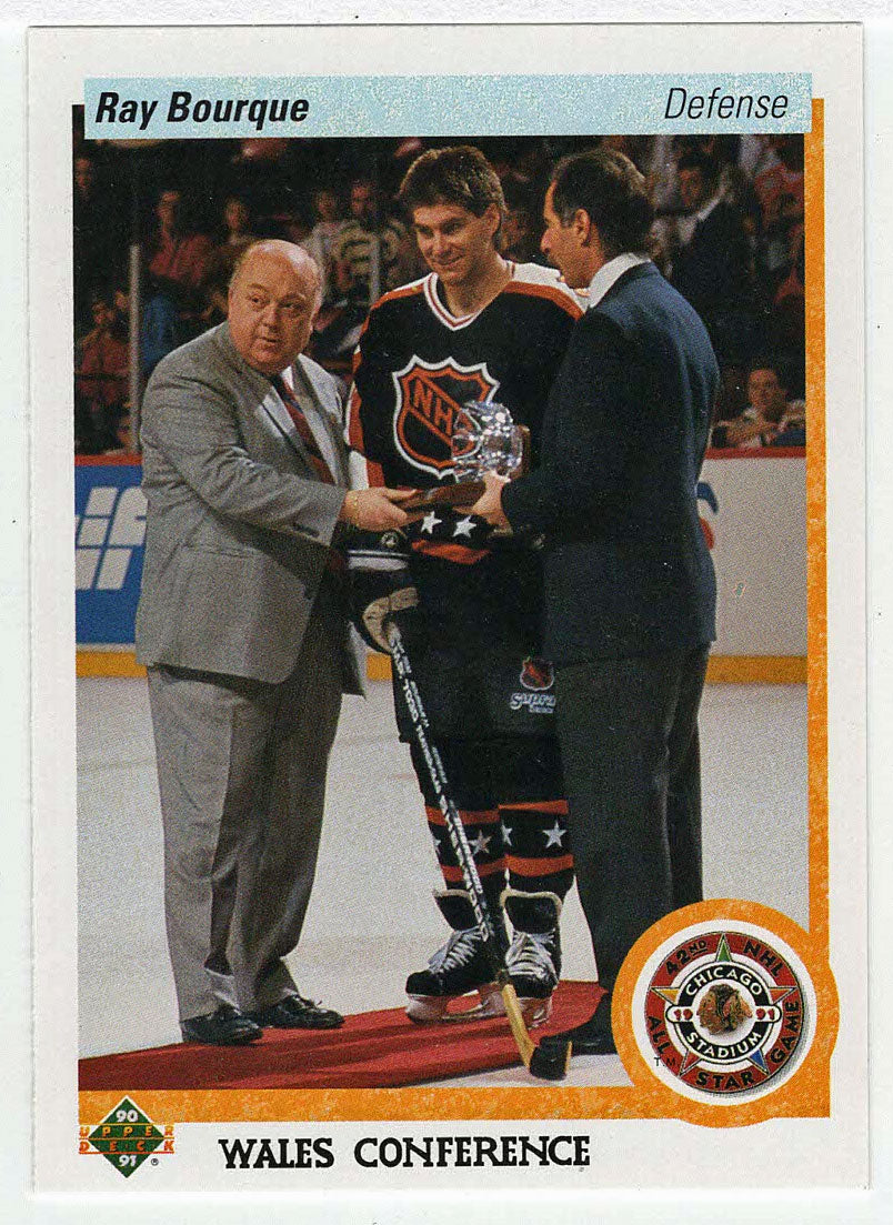 Ray Bourque - Boston Bruins - All-Star (NHL Hockey Card) 1990-91 Upper Deck # 489 Mint