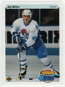 Kip Miller RC - Quebec Nordiques - Young Guns (NHL Hockey Card) 1990-91 Upper Deck # 522 Mint