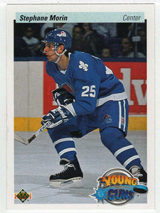 Stephane Morin RC - Quebec Nordiques - Young Guns (NHL Hockey Card) 1990-91 Upper Deck # 524 Mint