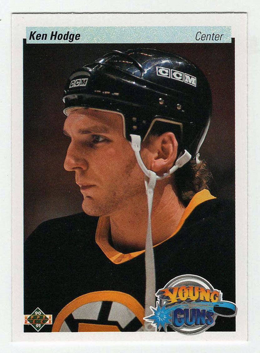 Ken Hodge Jr. RC - Boston Bruins - Young Guns (NHL Hockey Card) 1990-91 Upper Deck # 529 Mint