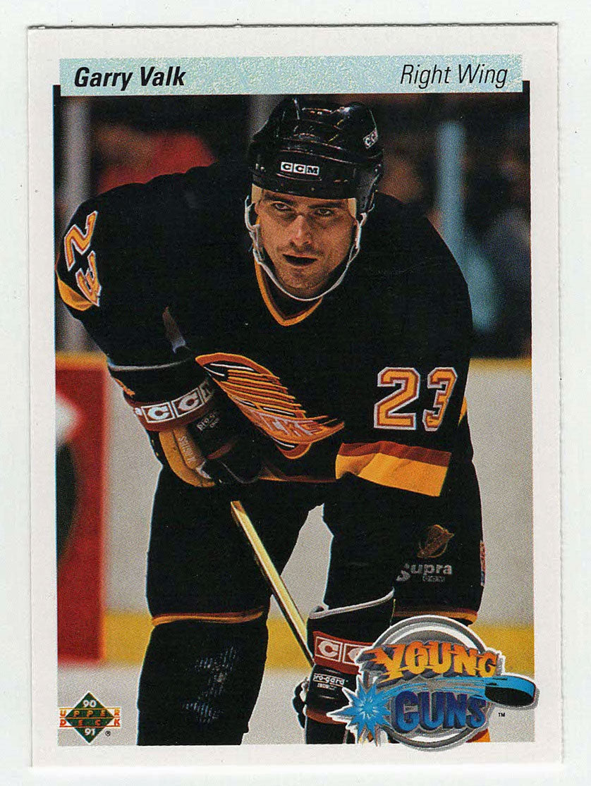 Garry Valk RC - Vancouver Canucks - Young Guns (NHL Hockey Card) 1990-91 Upper Deck # 530 Mint