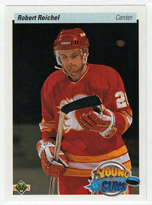 Robert Reichel RC - Calgary Flames - Young Guns (NHL Hockey Card) 1990-91 Upper Deck # 533 Mint